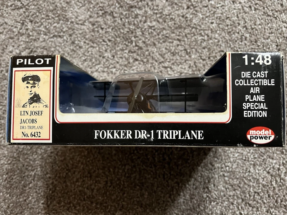 Model Power- Fokker DR-1 Triplane, Ltn. Josef Jacobs, 1:48 #6432 - Image 3 of 4