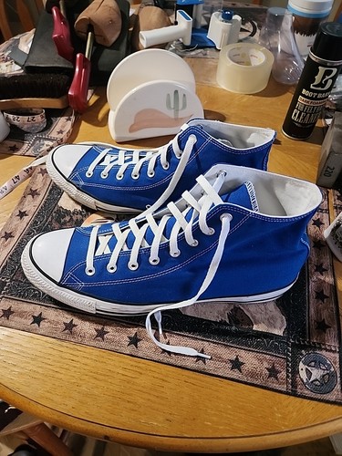 CONVERSE CHUCK TAYLOR MEN'S ALL-STAR HI SNEAKERS SNORKEL BLUE -164028F... SZ 13 - Picture 3 of 9