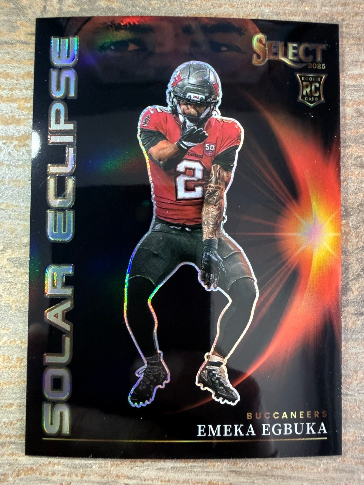 EMEKA EGBUKA 2025 Panini Select Solar Eclipse RC Rookie Case Hit SSP