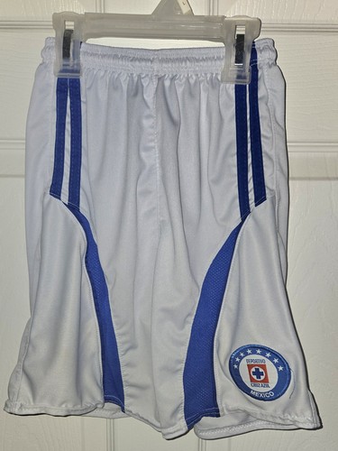 Cruz Azul CAMPEON Kids Medium weiß/blau Logo Fußball Kinder Shorts "selten" - Bild 1 von 4