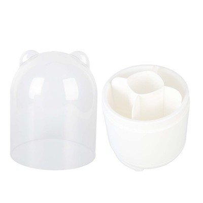 Makeup Brush Holder Organizer With Lid Desktop Rotating Dustproof Cosmetics SET