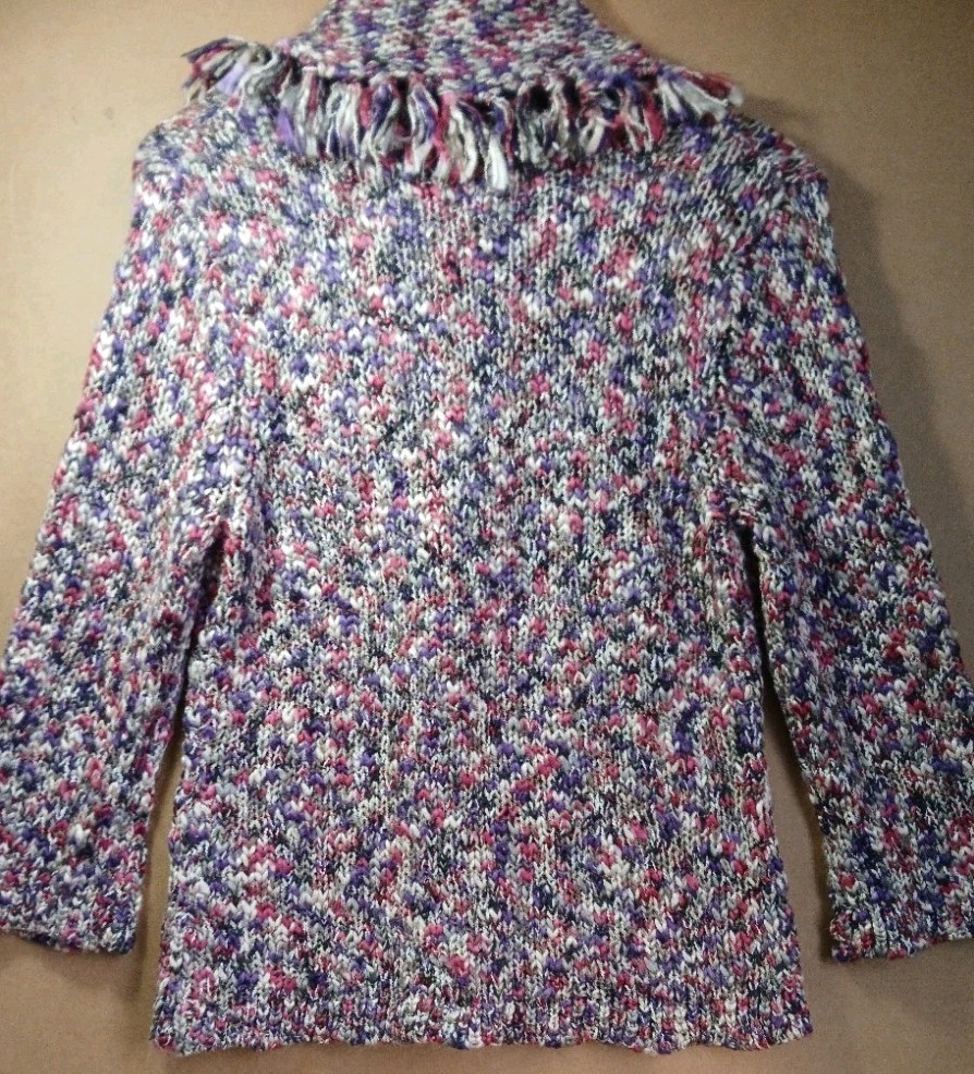 Fringe Speckly Ruby Rd Knit Turtle Neck Sweater M… - image 10