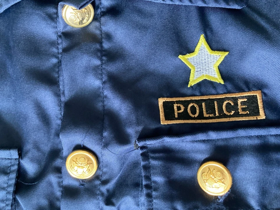 Disfraz de policía para niño uniforme de policía disfraz niños talla L (130) no Halloween Foto 4 de 4