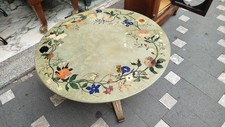Tavolino da salotto anni 50'/60' base in ottone e legno design attribuibile a Pa