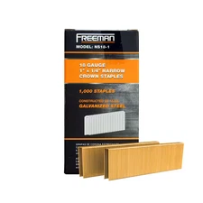 18-Gauge 1 In. Narrow Crown Staples-1/4 In. Crown Glue Collated Electrogalvanize
