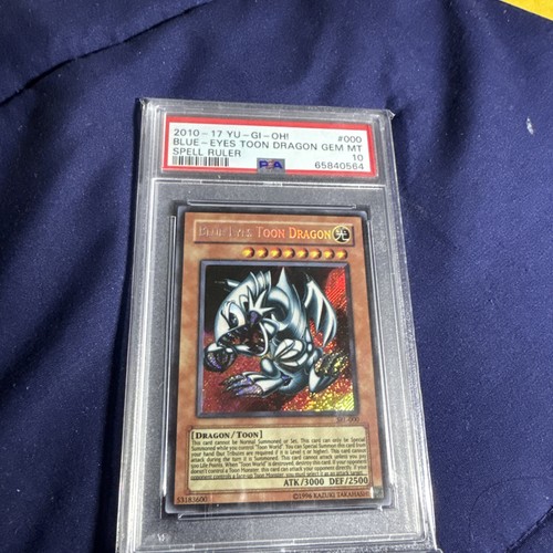 2010-17 Blue Eyes Toon Dragon SRL-000 PSA 10 Unlimited Ed secret rare