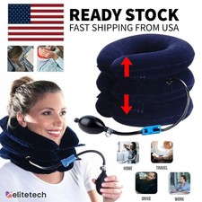 Cervical Neck Traction Device Collar Brace Support Pain Relief Stretcher Therapy