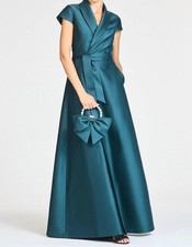 Sachin & Babi Etienne Collar Wrap Gown Size 4