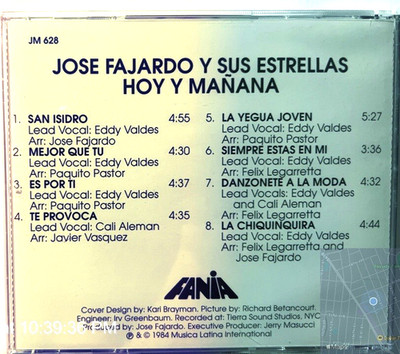 NEW Rare Out of Print CD Jose Fajardo y Sus Estrellas Hoy Y Mañana Eddy Valdes