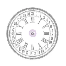 IOD DECOR  TRANSFER CLOCK 28 IN