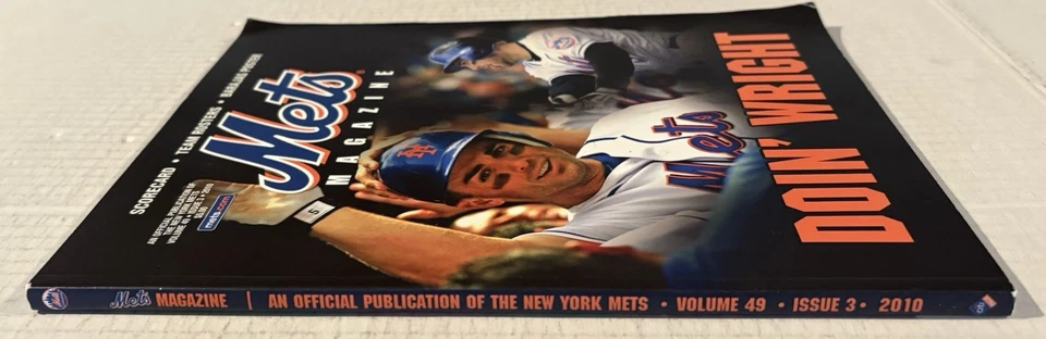 2010 NEW YORK METS PROGRAM VOLUME 49 #3 METS DAVID WRIGHT DOIN’ WRIGHT - Image 2 of 3