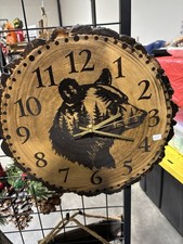 Live Edge Walnut Wood Clocks