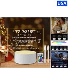 7.1x5.7" Dry Erase Acrylic Note Board with 16 Colors - Ideal Gift for All