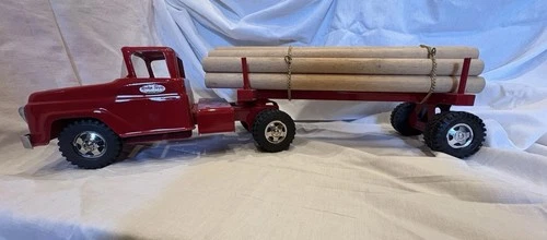 Vintage 1960 Tonka Toys Log Truck Restored