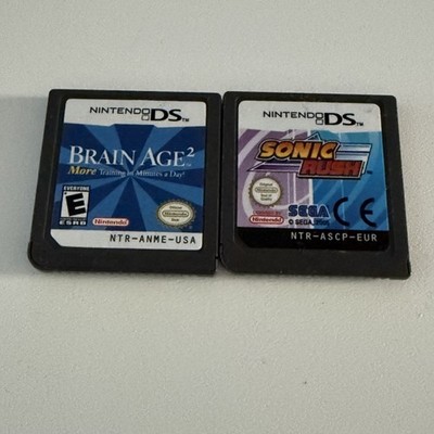 Sonic Rush And Brain Age 2 - Nintendo DS - NUR KARTON.