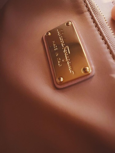 Salvatore Ferragamo Gancini Schultertasche rosa Einsatzart Leder gut - Bild 12 von 18