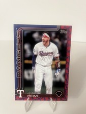 2023 Topps Series 1 Jonah Heim SSP Red Texas Rangers Team Border No. 51