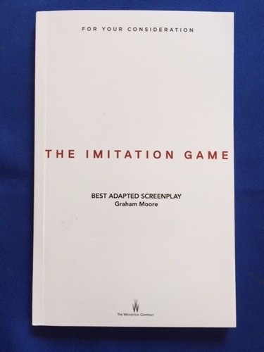 FOR YOUR CONSIDERATION: THE IMITATION GAME - SCRIPT PRODUCED FOR GOLDEN GLOBES - Afbeelding 1 van 4