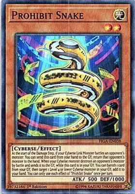 Prohibit Snake FIGA-EN038 1st Super Rare NM Yu-Gi-Oh! DNA GAMES