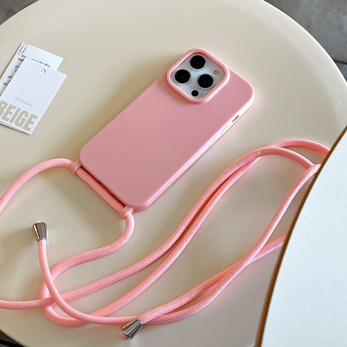 For iPhone 15 14 Pro Max 13 12 11 XR XS Soft Crossbody Neck Lanyard Case Cover - Picture 10 of 15
