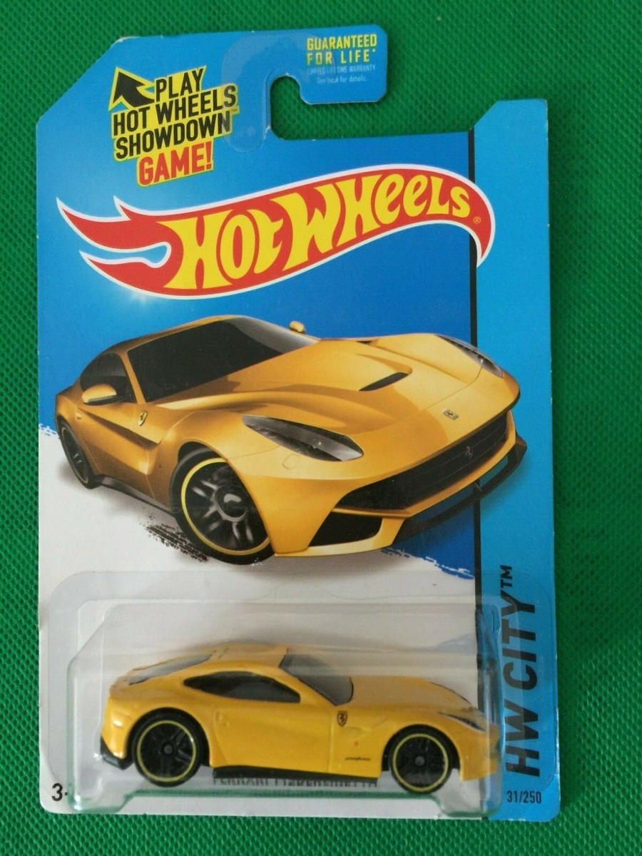 1/64 Hot Wheels 2013 FERRARI F12 Berlinetta YELLOW Diecast 1/64 Hot Wheels 2013 FERRARI F12 Berlinetta YELLOW Diecast