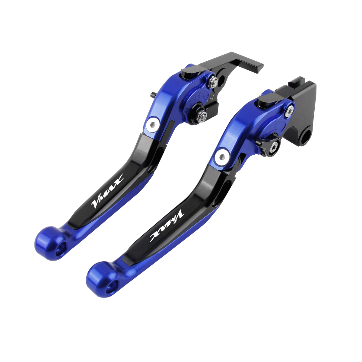 Leviers Flip-up Repliables Bleus Pour Yamaha VMAX 1700 2009 - Neufs Sous Emballage D'origine