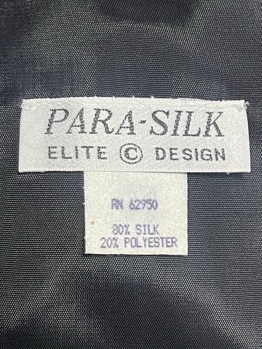 NWT Vintage Para-Silk Pocket Button Vest Mens Medium 80% Silk - Picture 3 of 4