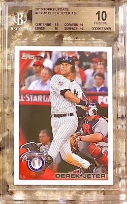 2010 POP 3 DEREK JETER HOF TOPPS UPDATE #310 BGS 10 PRISTINE!! | eBay
