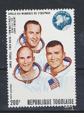Togo Space Apollo 13 team stamp 1969 MNH A-4