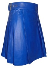 Leather Kilts for Men Handmade Real Leather Utility Skirt Gothic Style Kilt