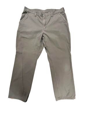 Duluth Trading Co Pants Mens 40 x 34 Brown Carpenter Cotton Hiking Work