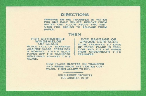 VINTAGE ORIGINAL 1946 GOLDFARB "VAMPIRE PEAK" SOUTH DAKOTA TRAVEL DECAL ART - Picture 2 of 2