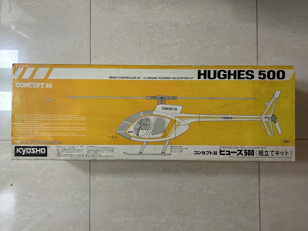 KYOSHO 1989 CONCEPT 30 HUGHES 500 HELICOPTER KIT WITH EP KYOSHO 1989 CONCEPT 30 HUGHES 500 HELICOPTER KIT WITH EP