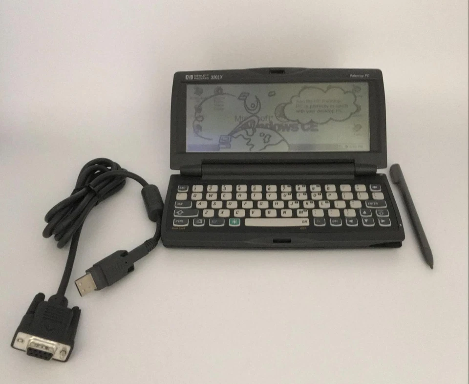 1997 - HP 320LX PDA Palmtop Handheld Notebook PC - 4MB (F1221A#ABA) - Image 2 of 4