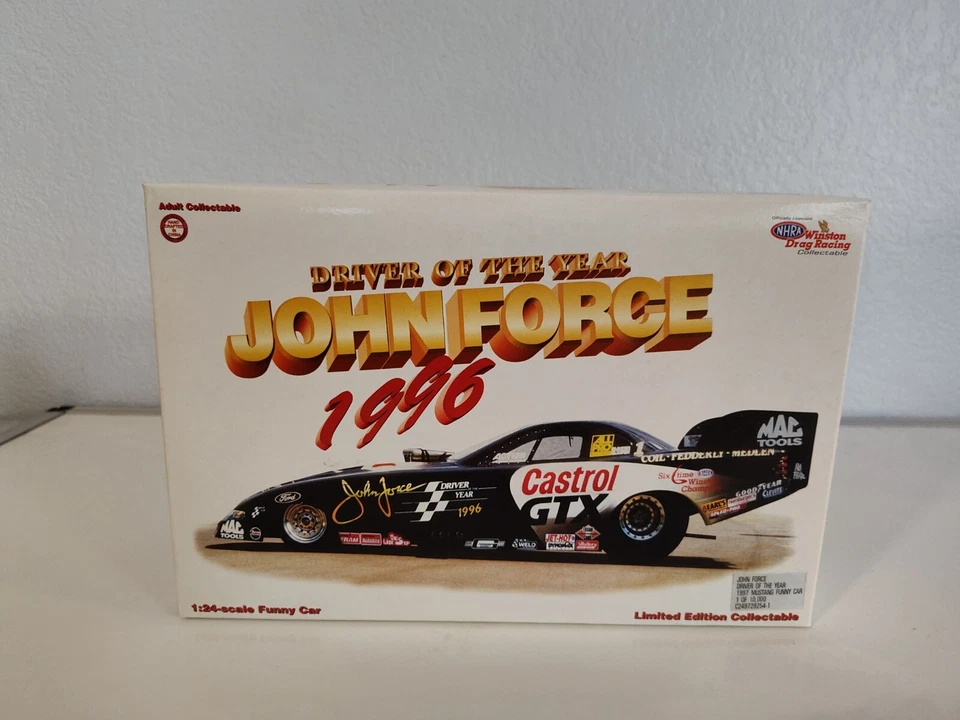 NHRA 1/24 JOHN FORCE RCCA DRIVER DEL AÑO MUSTANG 1/10.000 (B5) Foto 2 de 4