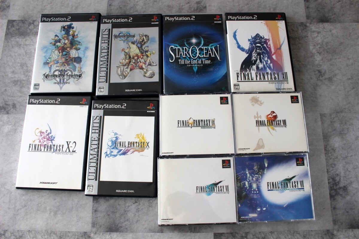 SET x10 Japan Playstation 2 PS PS2 SQUARE ENIX Final Fantasy 7 8 9