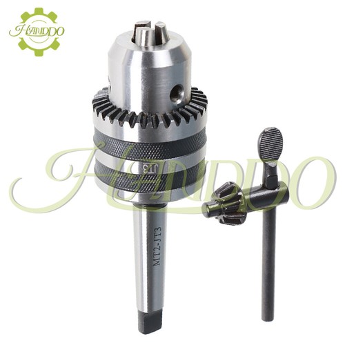 Drill Chuck Heavy Duty 1/32" - 5/8" With MT2-JT3 Shank and Key - Picture 2 of 8