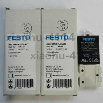 小物 mee 1PC NEW FESTO Solenoid valve 196131 MHE2-MS1H-3/2G-M7 #LL | eBay