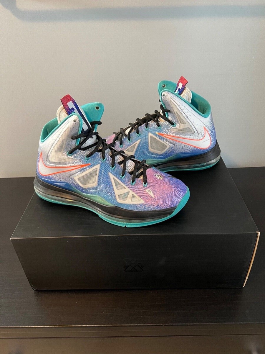 Size 8.5 - Nike LeBron 10 Pure Platinum 2013 640135599620| eBay