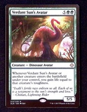 Verdant Sun's Avatar Magic the Gathering Creature Dinosaur Avatar Rare Ixalan
