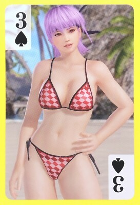 Ayane Dead or Alive Xtreme 3 Playing Card Game Koei Tecmo Japanese Spade 3