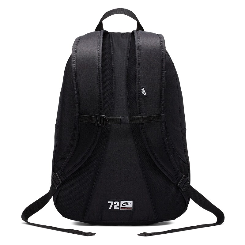 Nike Classic School Backpack Travel Black with Metallic Blue Logo