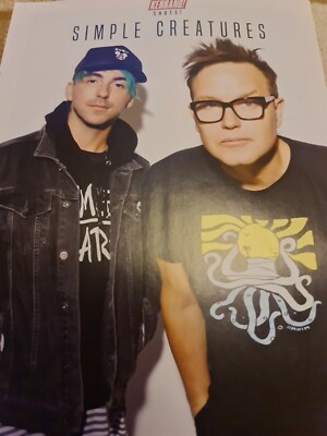 SIMPLE CREATURES / BLACK PEAKS POSTER KERRANG MAGAZINE Alex GASKARTH 