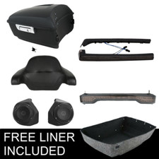 King Trunk Pad Speakers Light Fit For Harley Touring Electra Glide 14-25