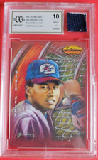 Derek Jeter GAME USED Batting Glove PIECE & GRADED BCCG 10 DAN GARDINER INSERT *