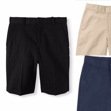 George Boys School Uniforms Flat Front Shorts Color/Size regular Husky Slim