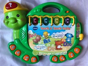 vtech touch and teach turtle book