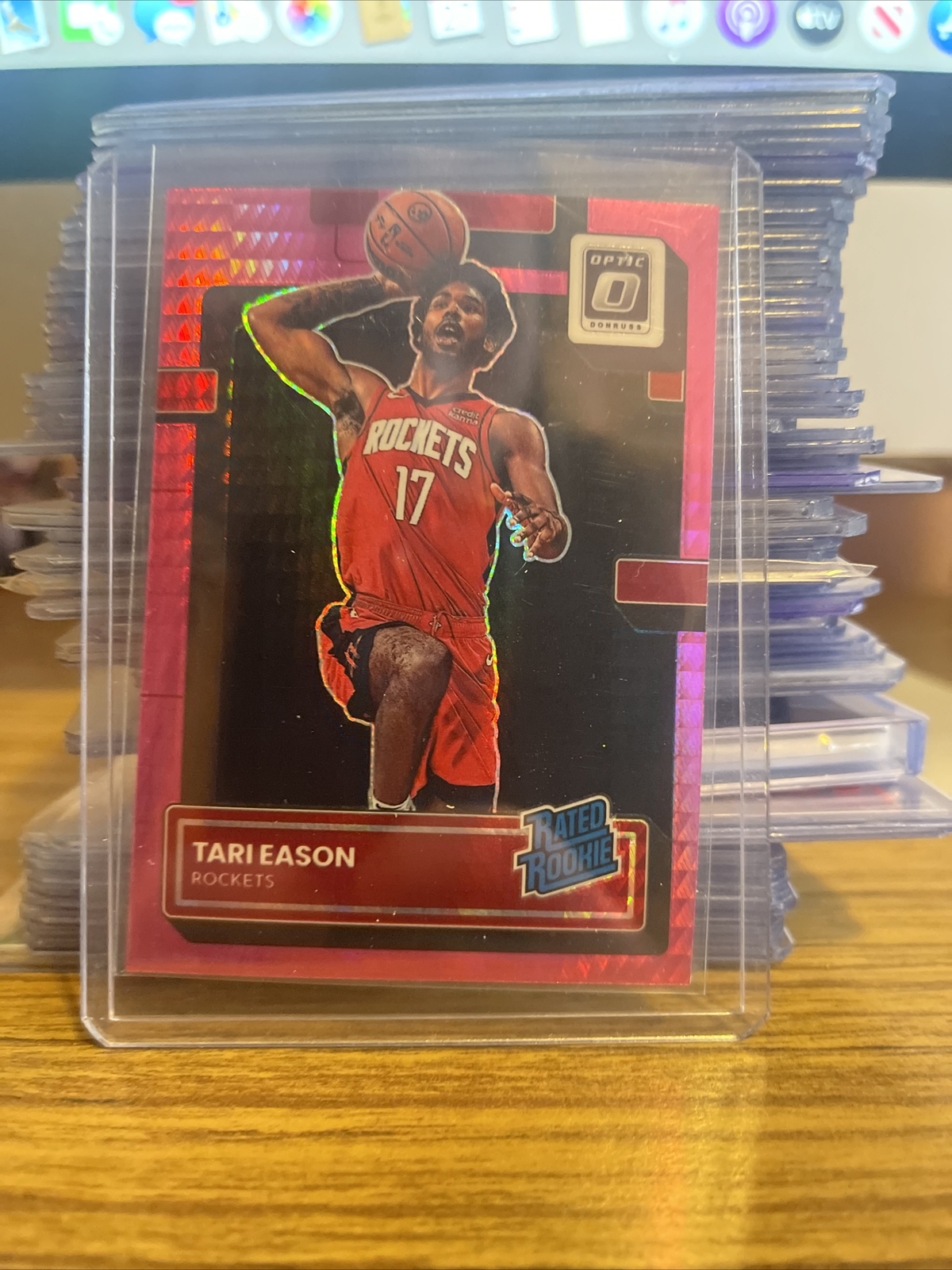 Tari Eason 2022-23 Donruss Optic Rated Rookie Hyper Pink Prizm #203 NrMt