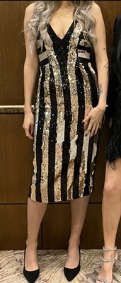 dress the population margo sequin midi dress