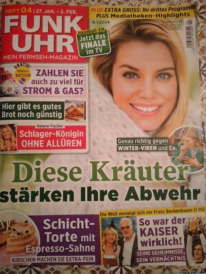 FUNK UHR 19.1.24 Kaiser F. Bechenbauer /Handball Finale im Fernsehen / Helen Fisher
